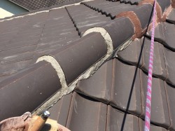 scellage de faîtière au mortier fibré 