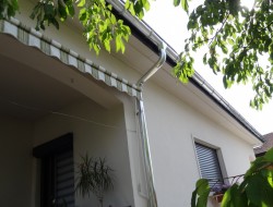 gouttière zinc   bavette et crapaudine